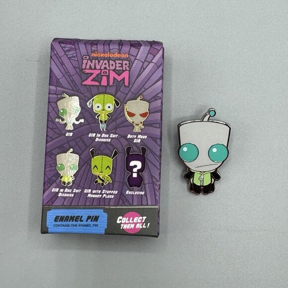 Invader Zim GIR GRAY DOG SUIT Blind Box Pin Hot Topic Exclusive New Open Box - Picture 1 of 3